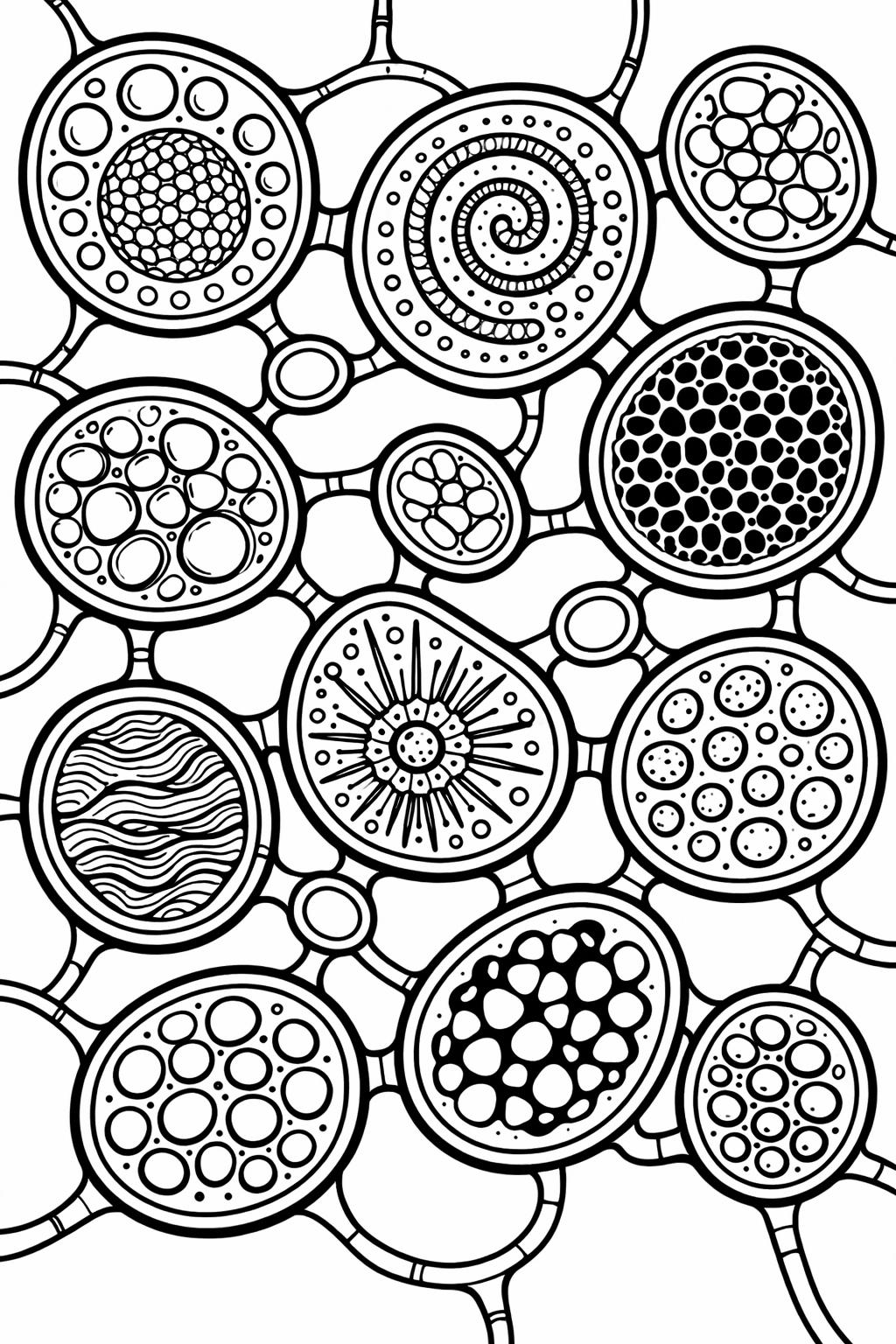 artistic abstract doodle | creative freeform lines | unique pattern coloring