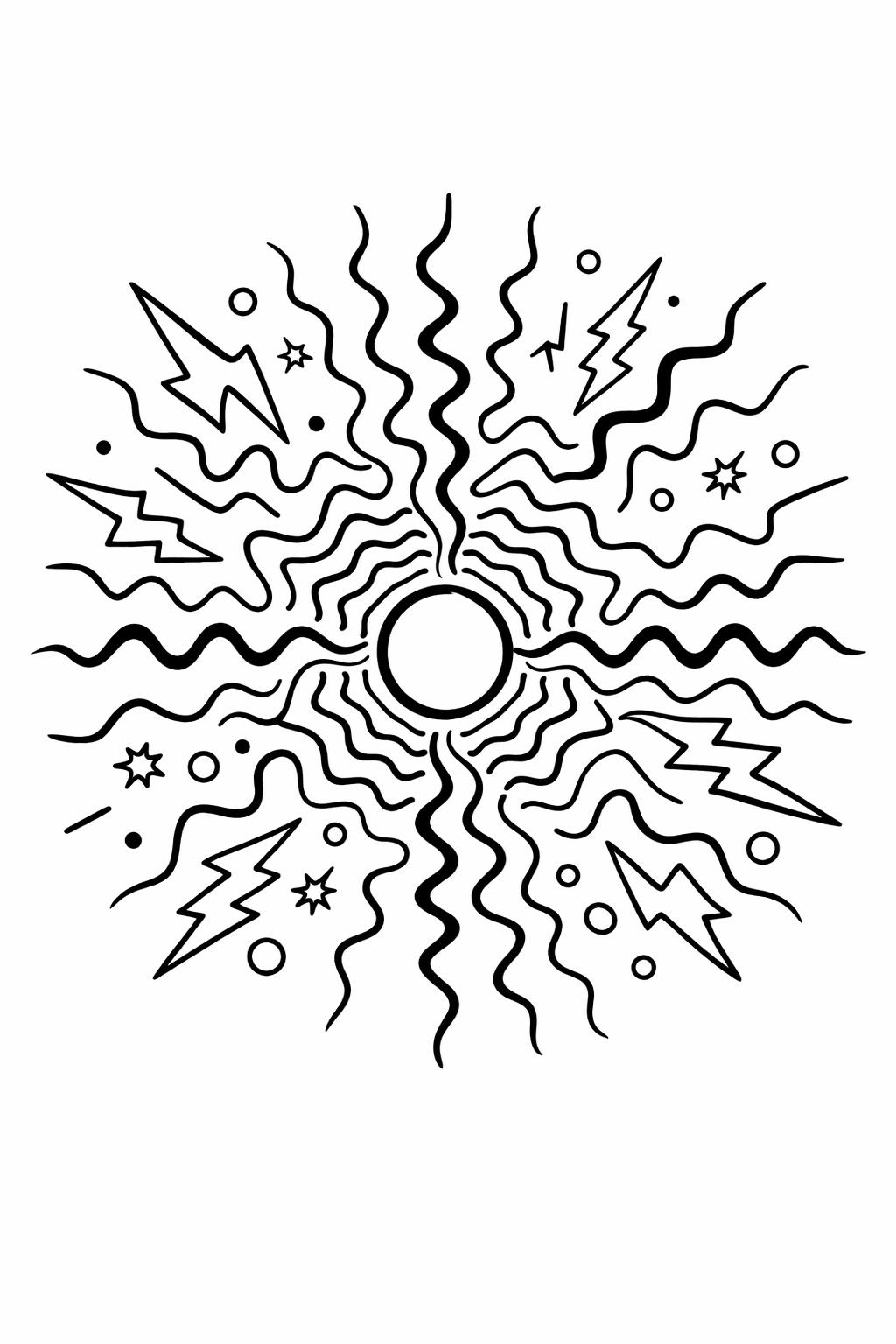 grid abstract coloring page | structured pattern lines | geometric layout art