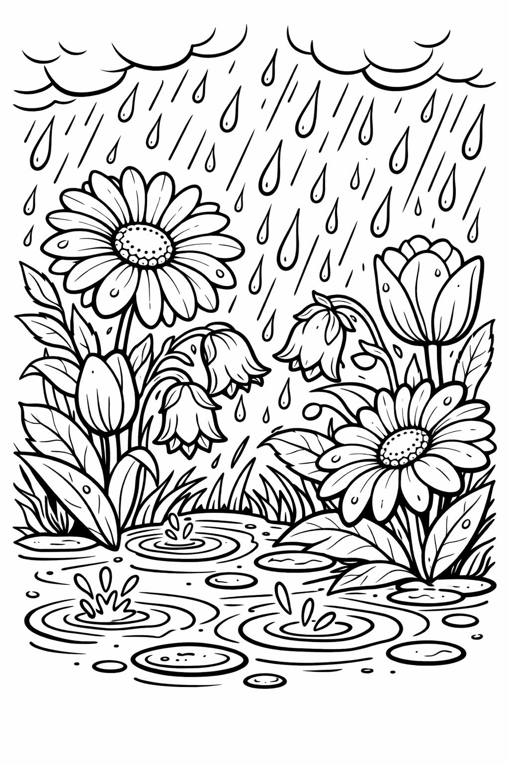 flower coloring pages for adults | flower coloring pages printable | spring flower coloring pages for adults