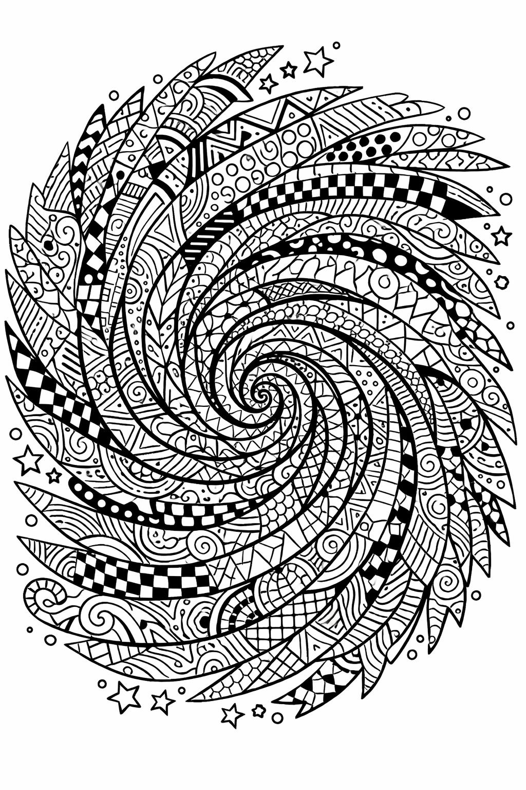 minimal abstract coloring | simple line patterns | clean design coloring page