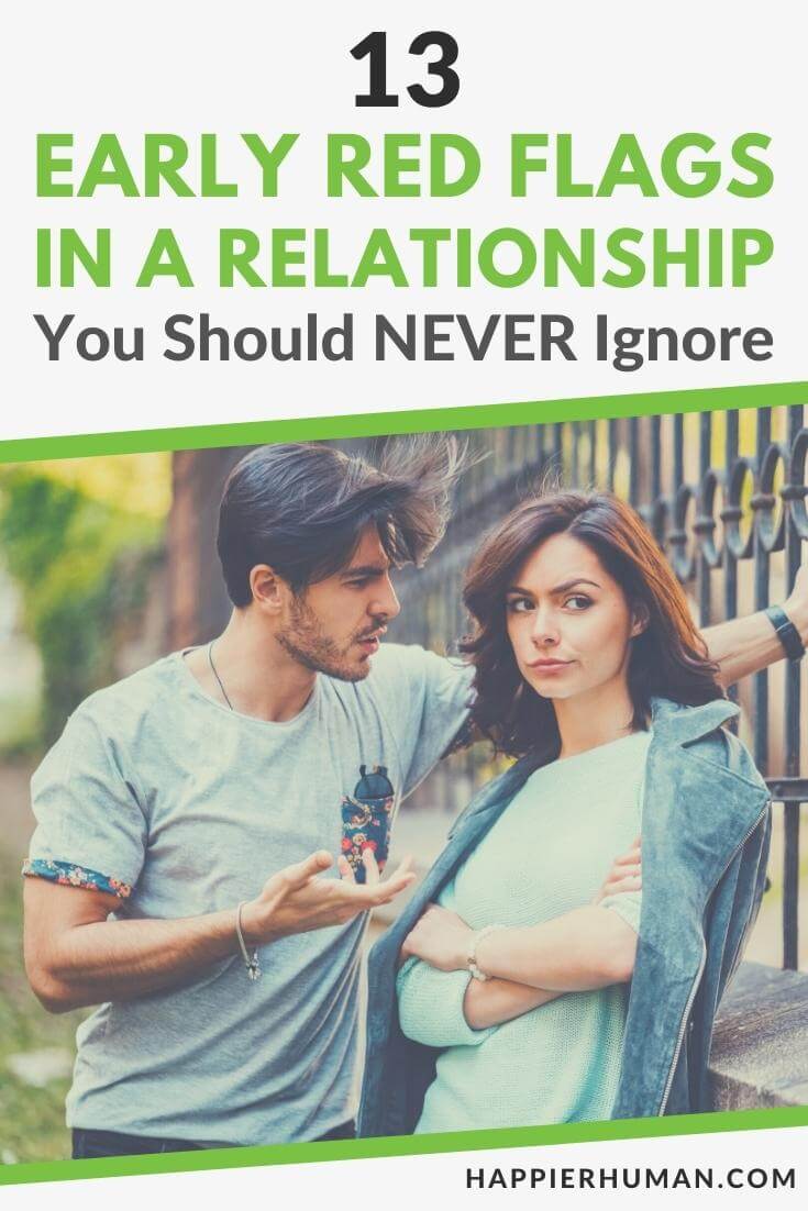 early red flags in relationships | 10 red flags not to ignore when dating someone new | silent red flags in a relationship