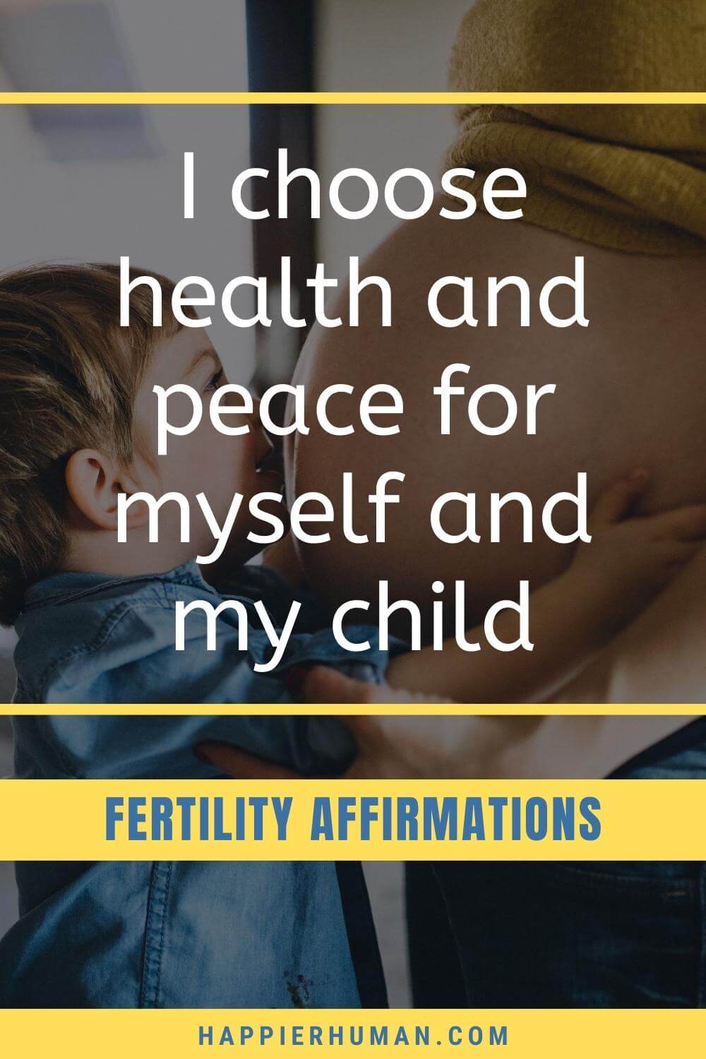 Fertility Affirmations - I choose health and peace for myself and my child | pregnancy affirmations | affirmations for conceiving twins | fertility affirmations app
