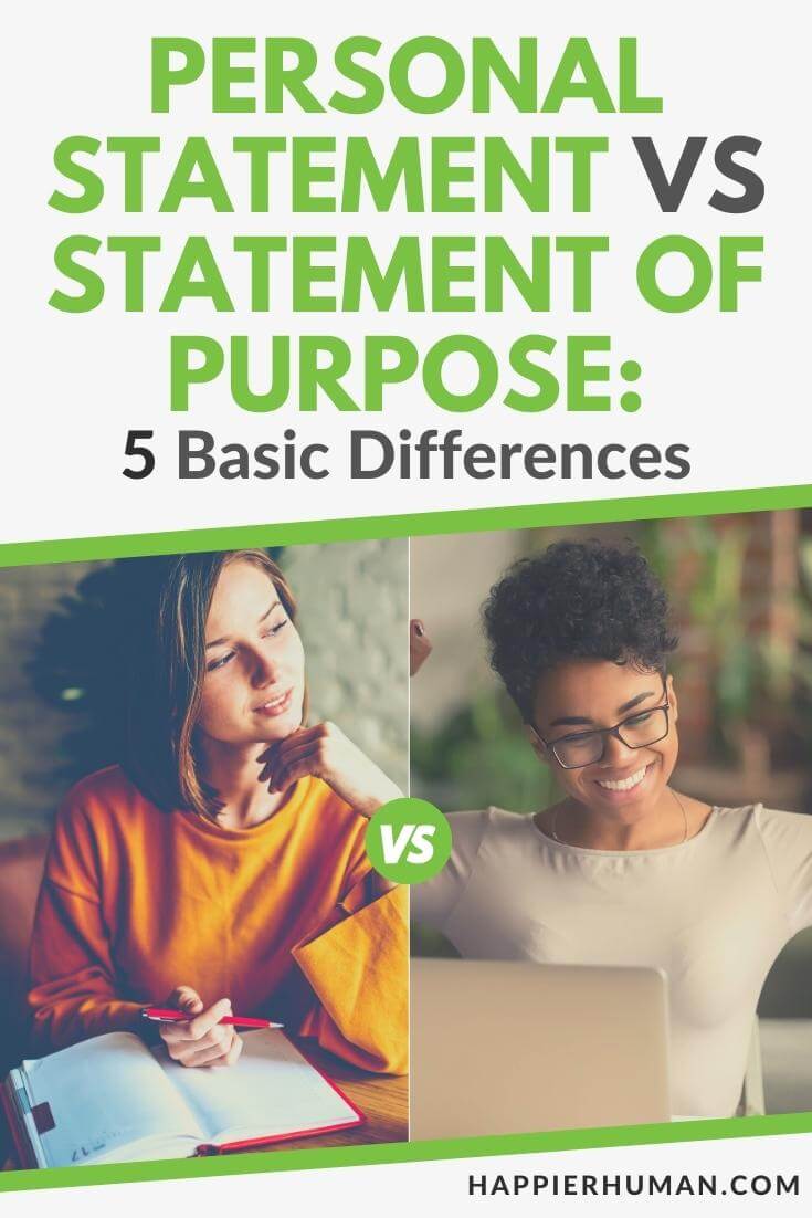 personal statement vs statement of purpose | statement of purpose vs personal statement graduate school | personal statement vs statement of purpose reddit