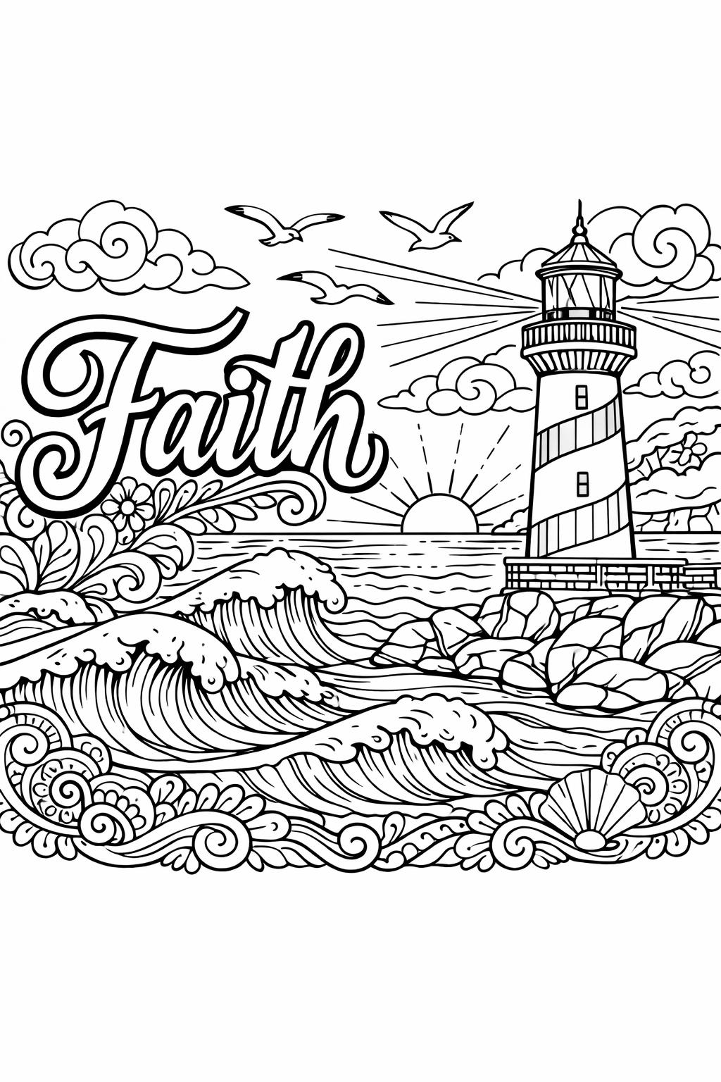 scripture quote coloring page | bible inspired message | spiritual coloring design