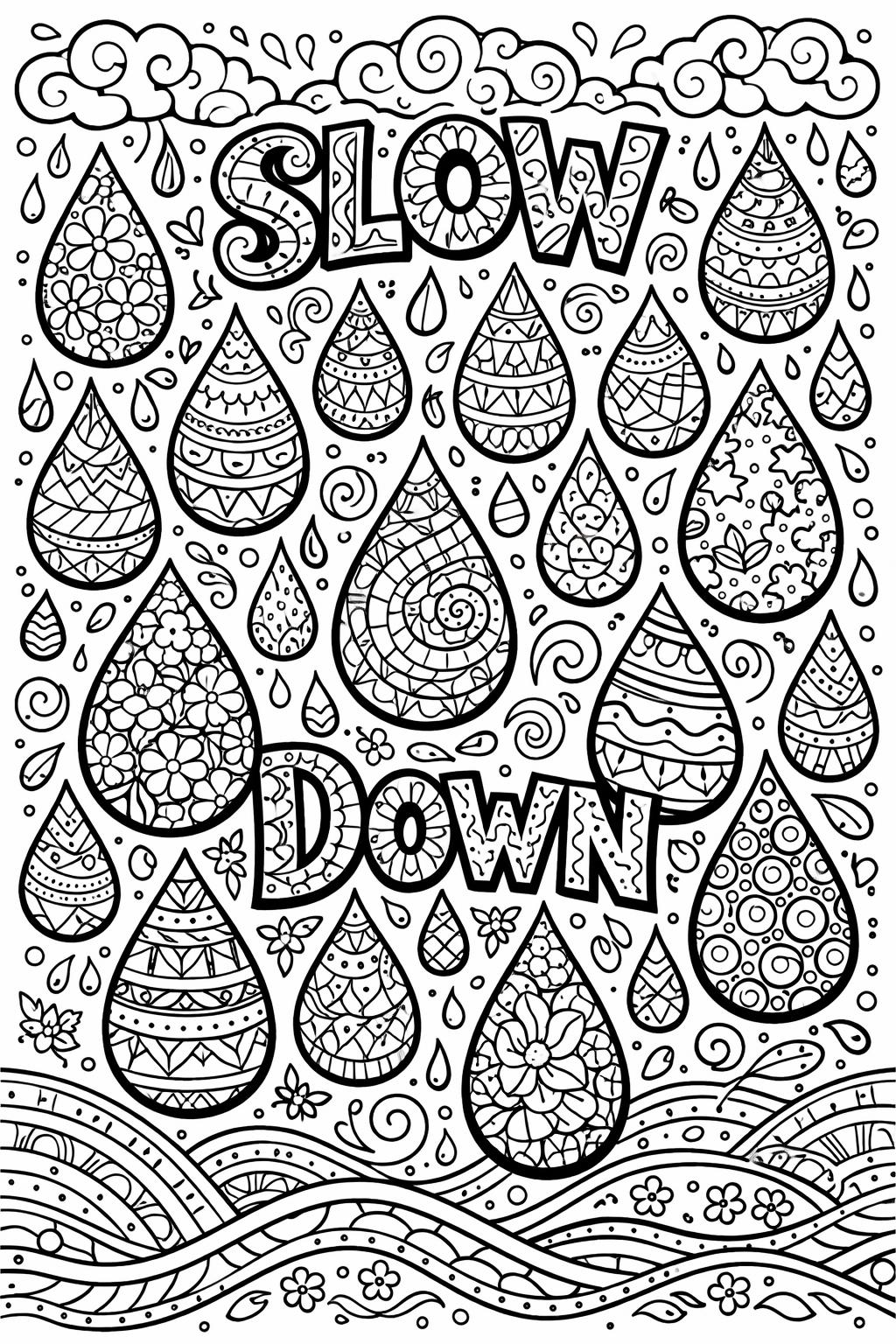 animal mindfulness coloring page | patterned animal design | calming wildlife coloring sheet