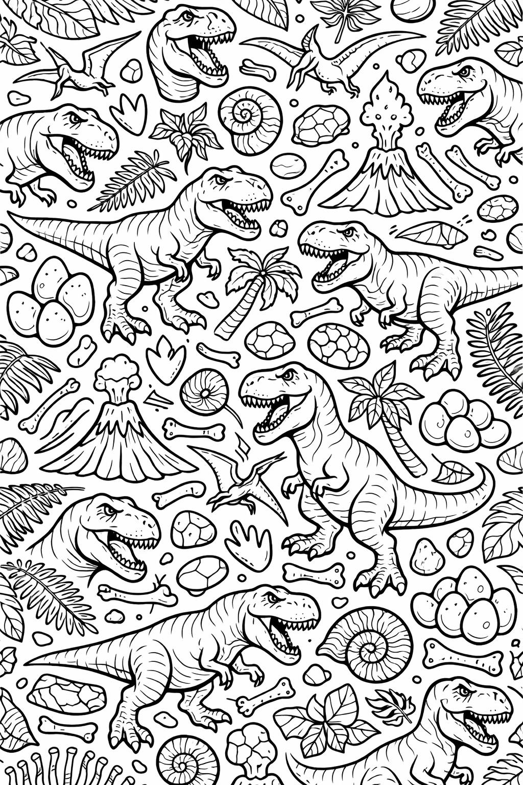 T Rex coloring pages | Tyrannosaurus Rex printable coloring sheets | dinosaur activity for all ages
