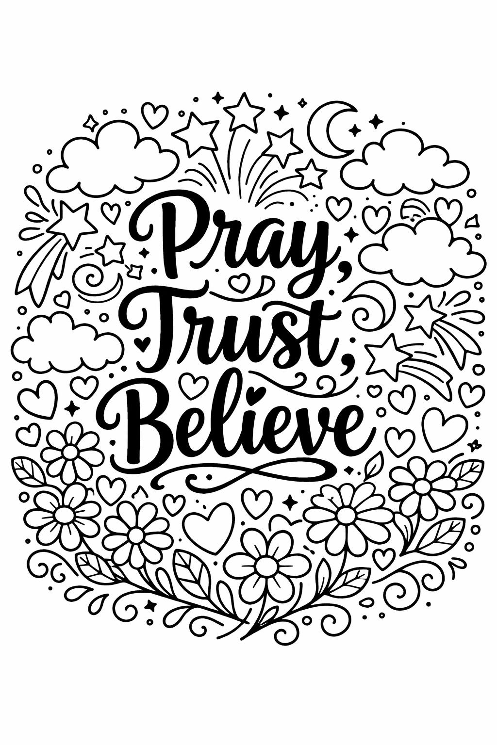 bible verse coloring page | scripture inspired artwork | uplifting faith design
