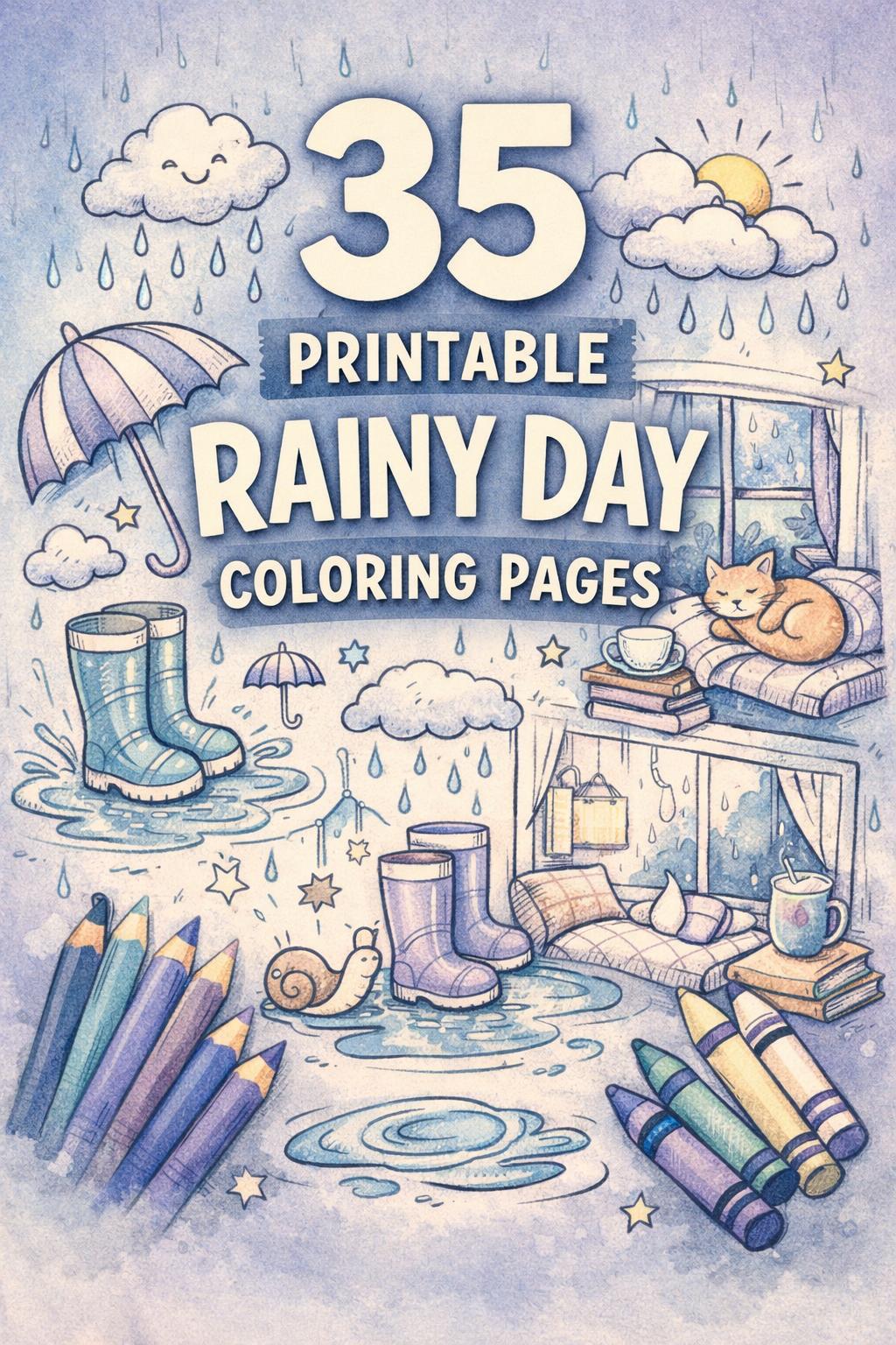 rainy day coloring pages | rainy day coloring pages printable | free printable rainy day coloring pages