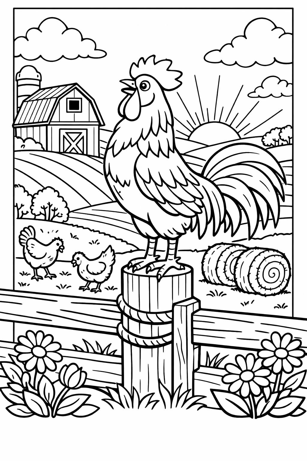 goat coloring page | playful barnyard goat | coloring activity page