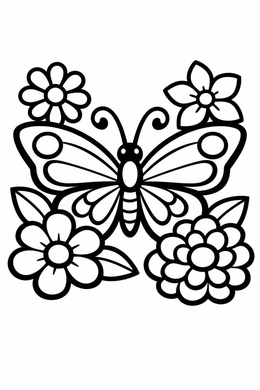 Easy coloring page for seniors with cozy home scene | Simple house coloring page | Senior printable sheet