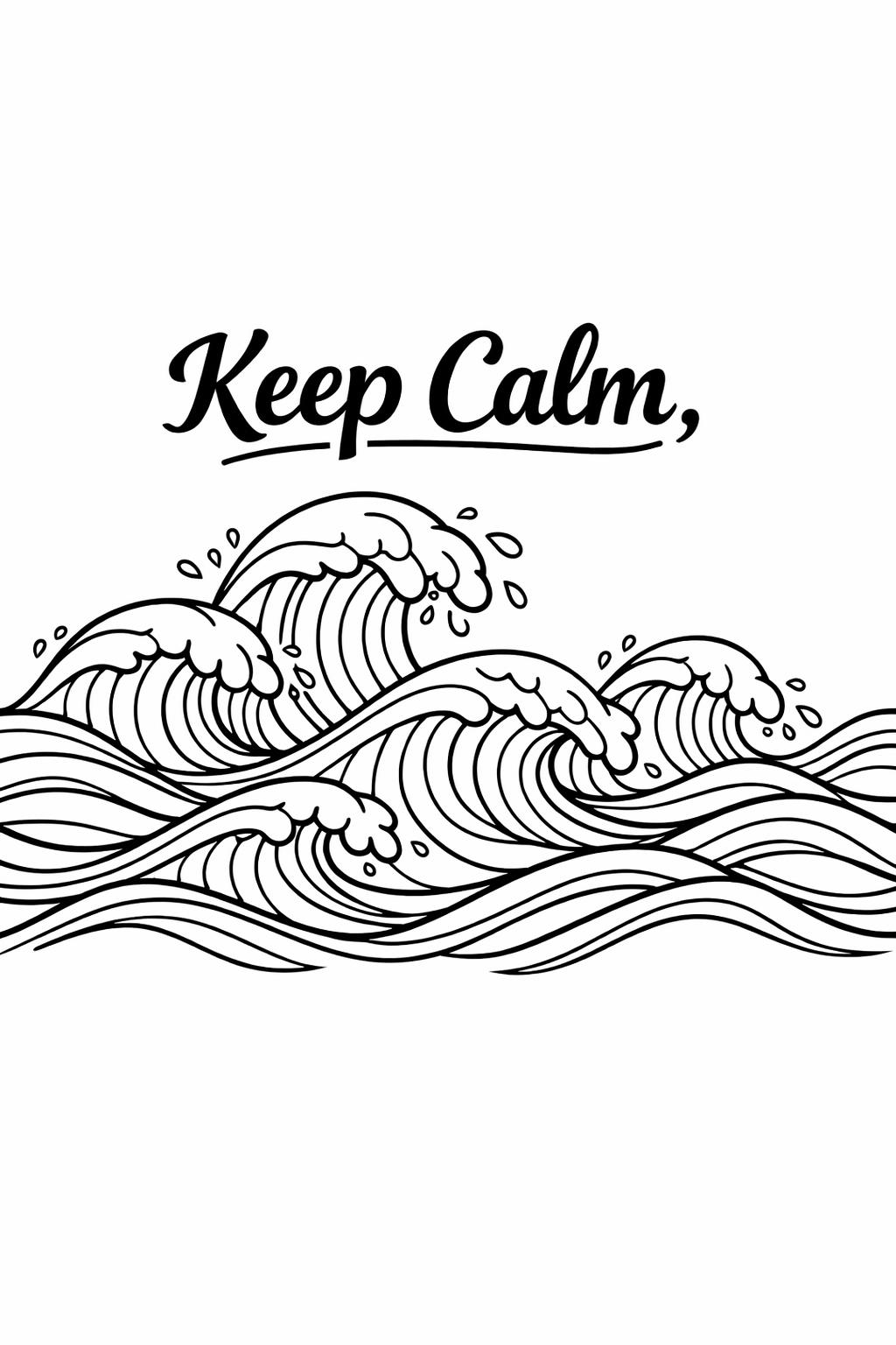 fun therapeutic coloring page | playful calming kids design | simple mindful coloring sheet