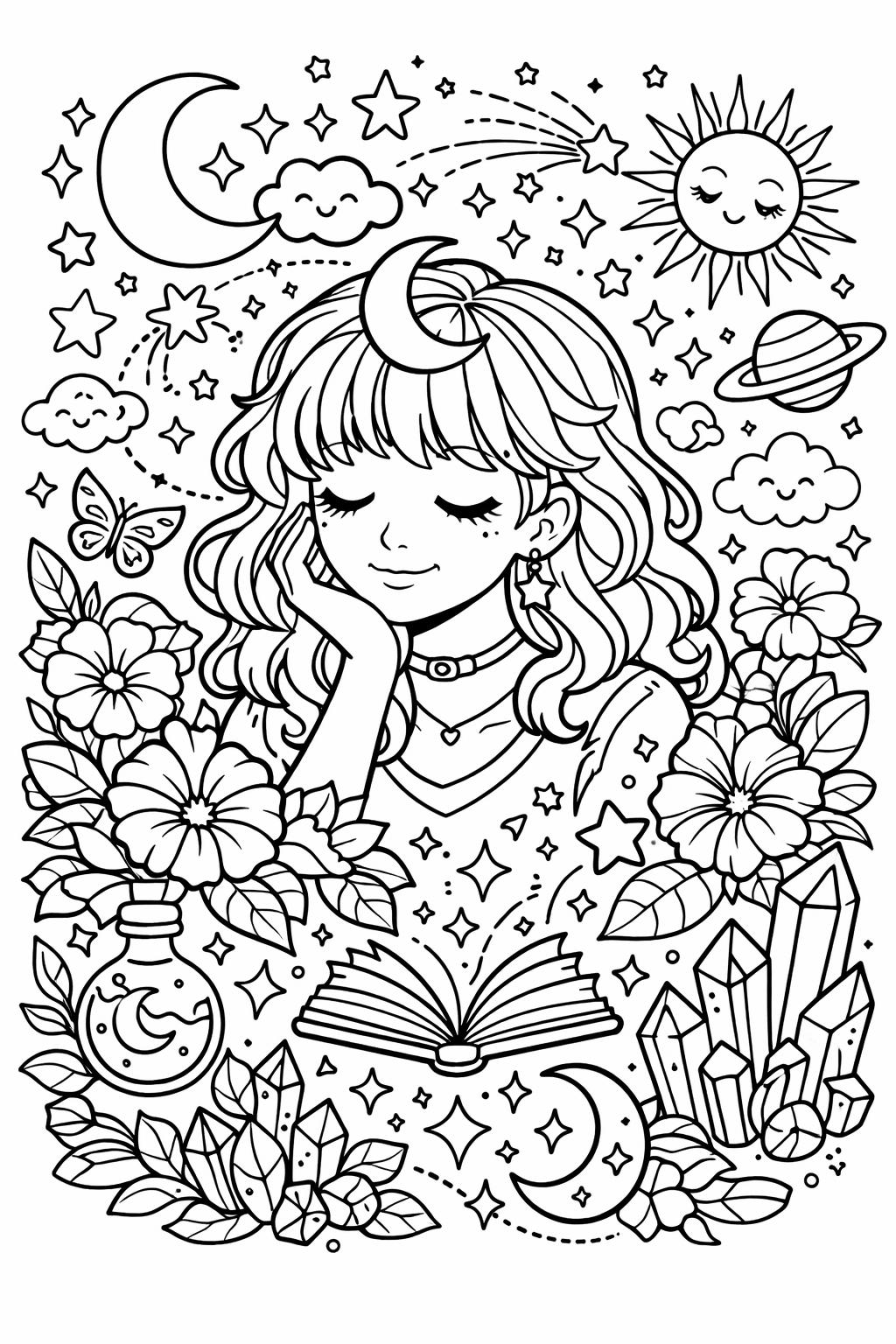 artistic coloring page for teens | detailed creative illustration | engaging coloring activity Select 89 more words to run Humanizer.