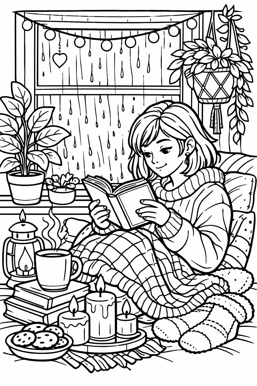 creative doodle coloring page | artistic sketch designs | fun teen activity