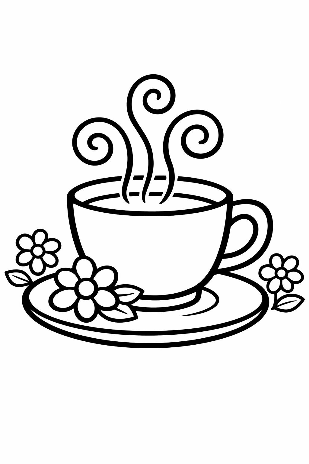 Easy coloring page for seniors with simple flowers | Large print coloring page for seniors | Simple adult coloring sheet