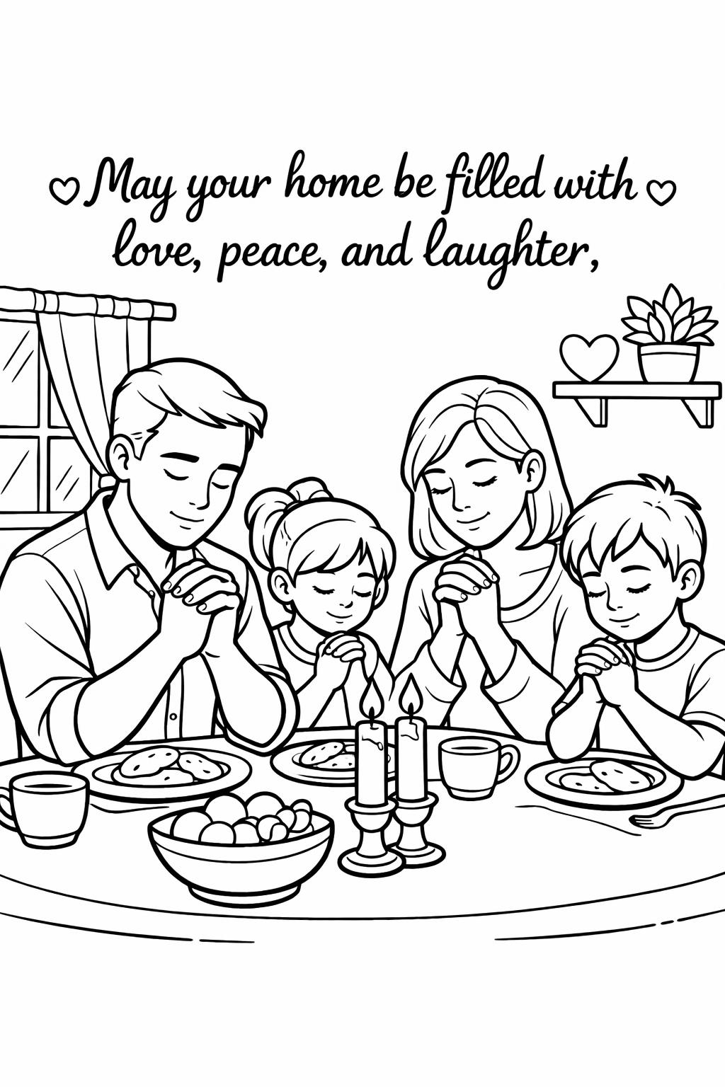 cross coloring page | christian faith illustration | spiritual coloring sheet