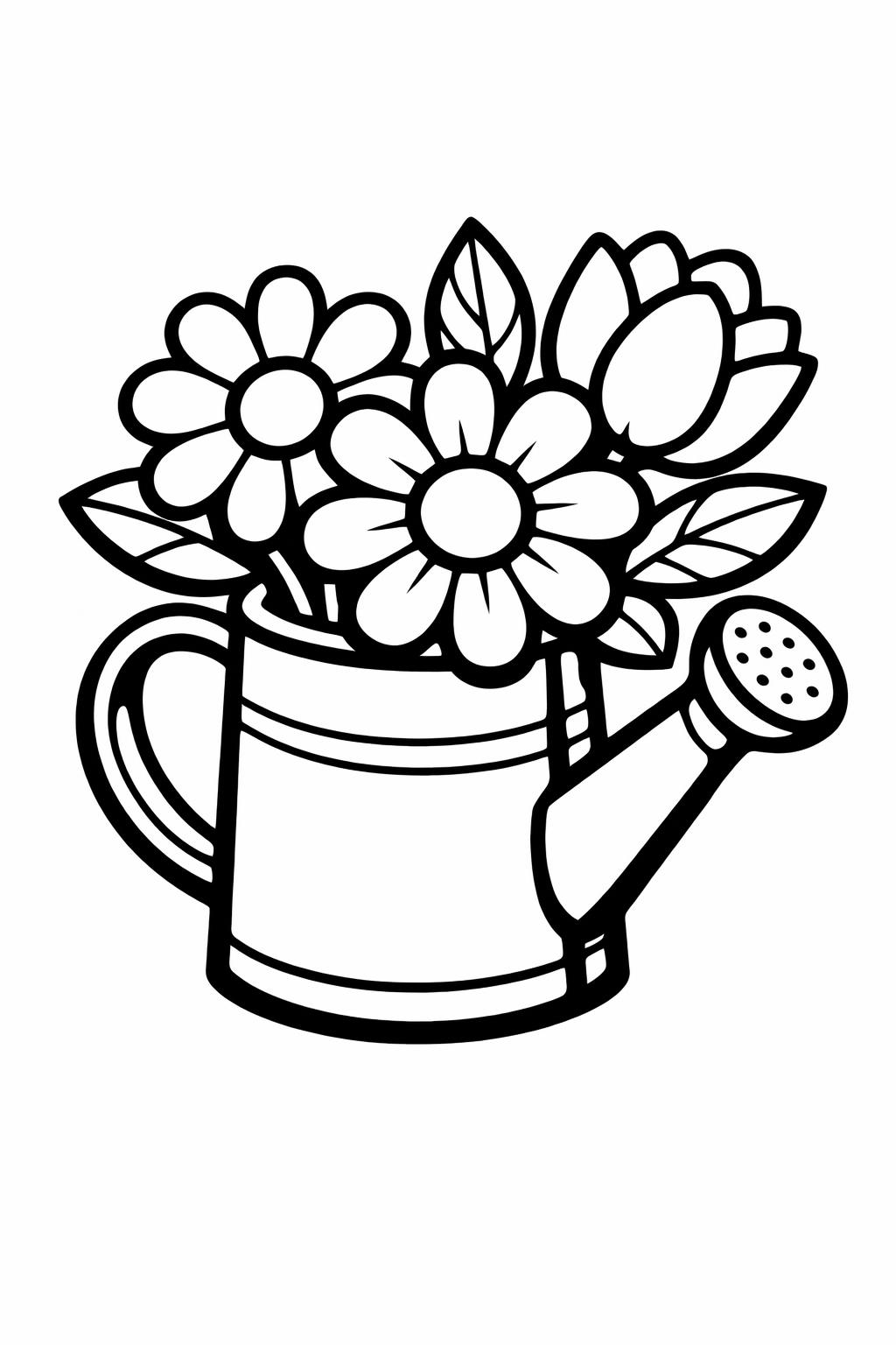 Easy coloring page for seniors with leaves and vines | Simple nature pattern coloring page | Senior friendly sheet