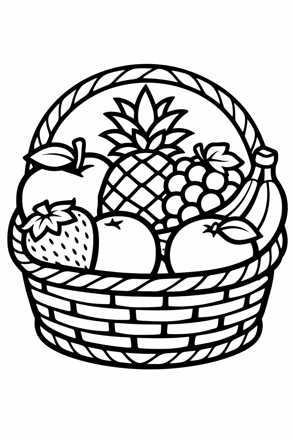 Easy coloring page for seniors with nature scene | Simple landscape coloring page | Senior printable coloring sheet