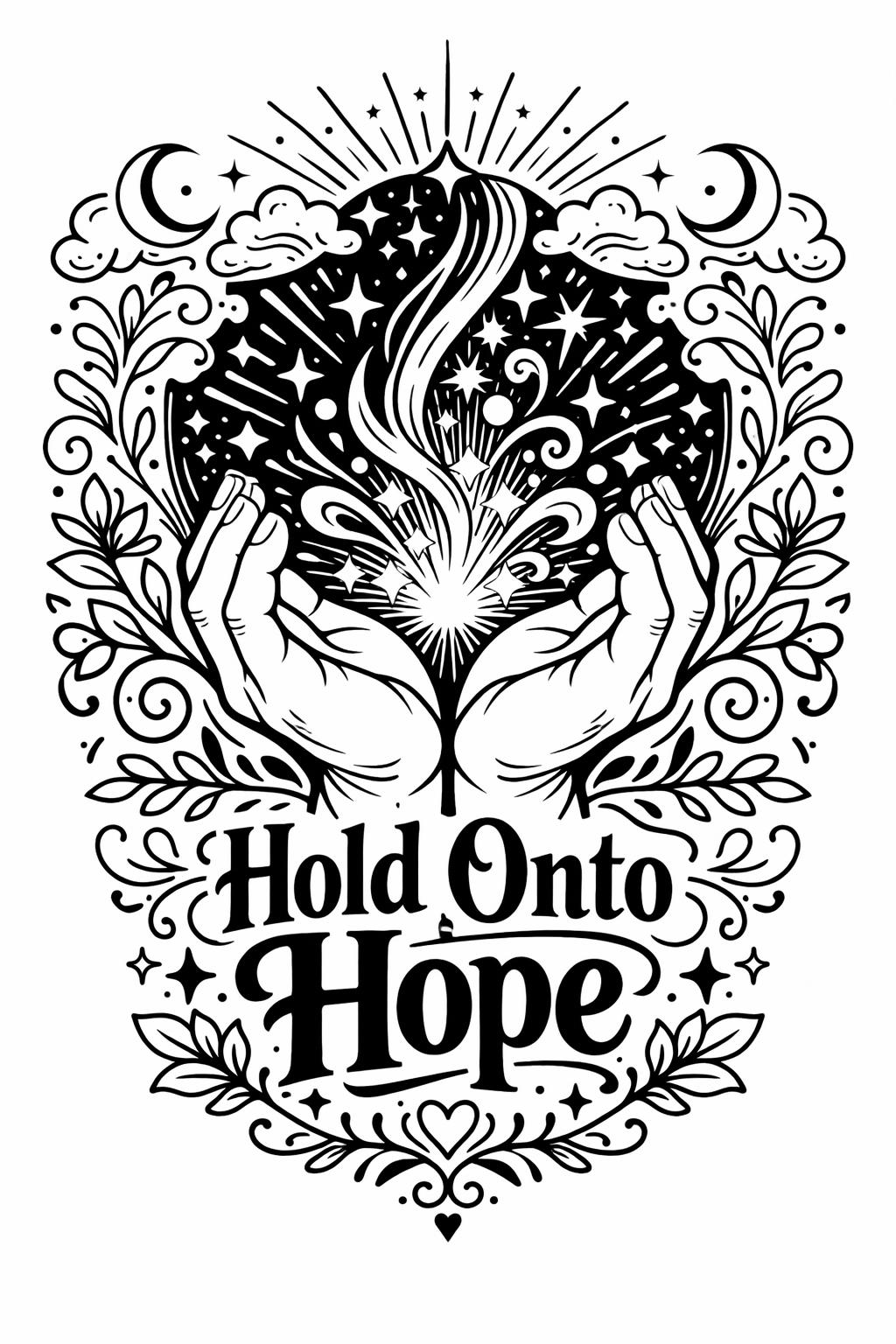 heart calming coloring page | soothing heart artwork | relaxing emotional design