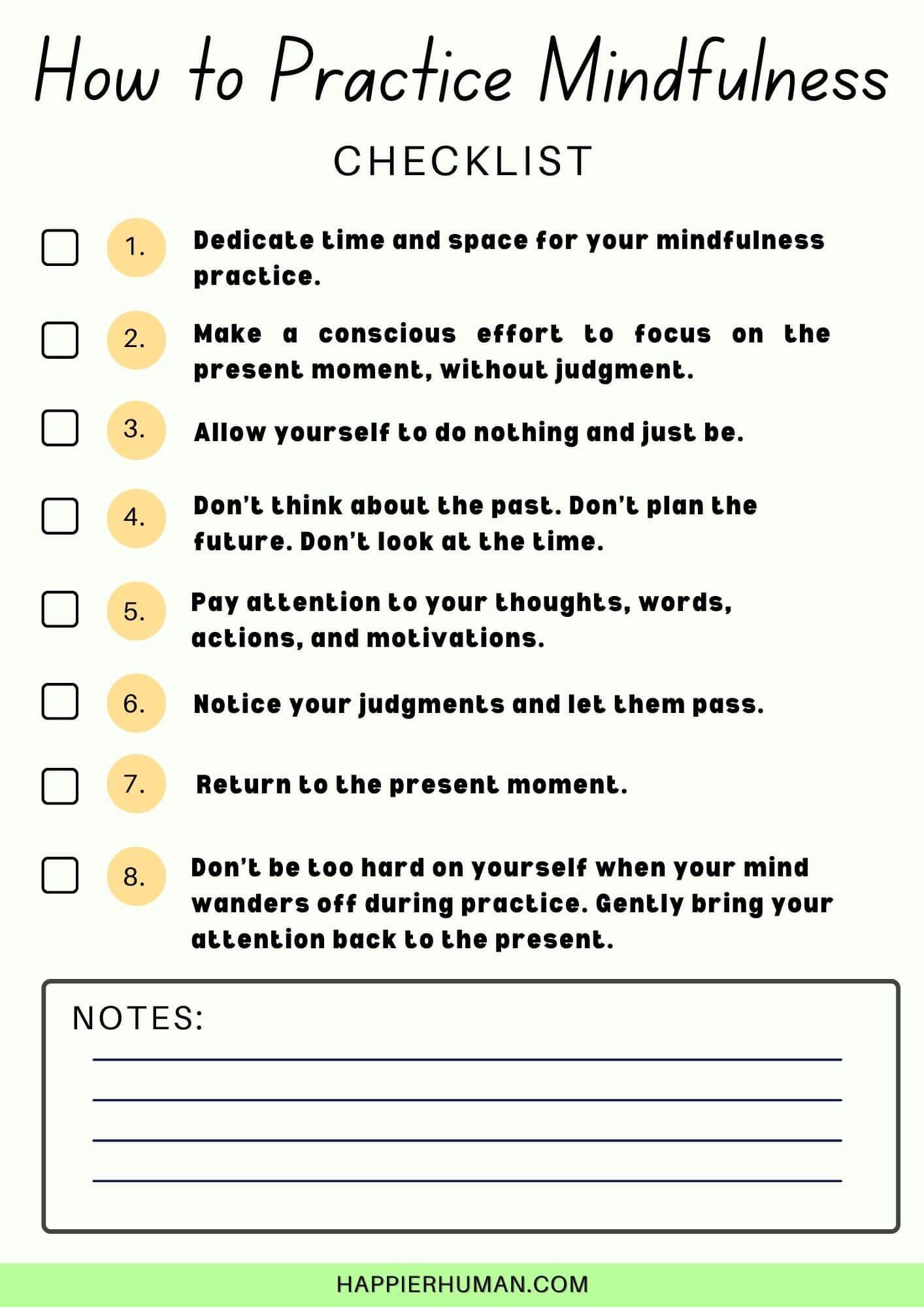 Printable List of Mindful Activities for Adults and Teenagers - StudyPK