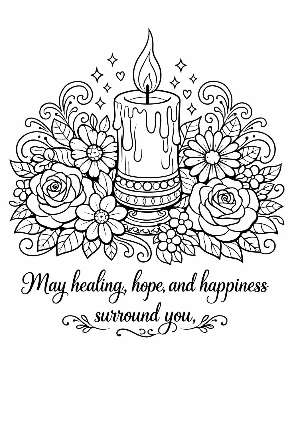 worship coloring page | religious devotion illustration | peaceful spiritual design