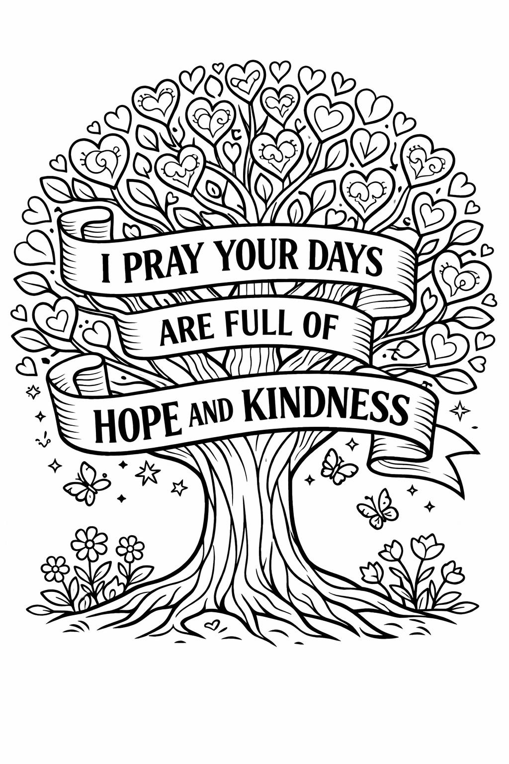 devotional coloring page | spiritual mindfulness artwork | relaxing prayer design