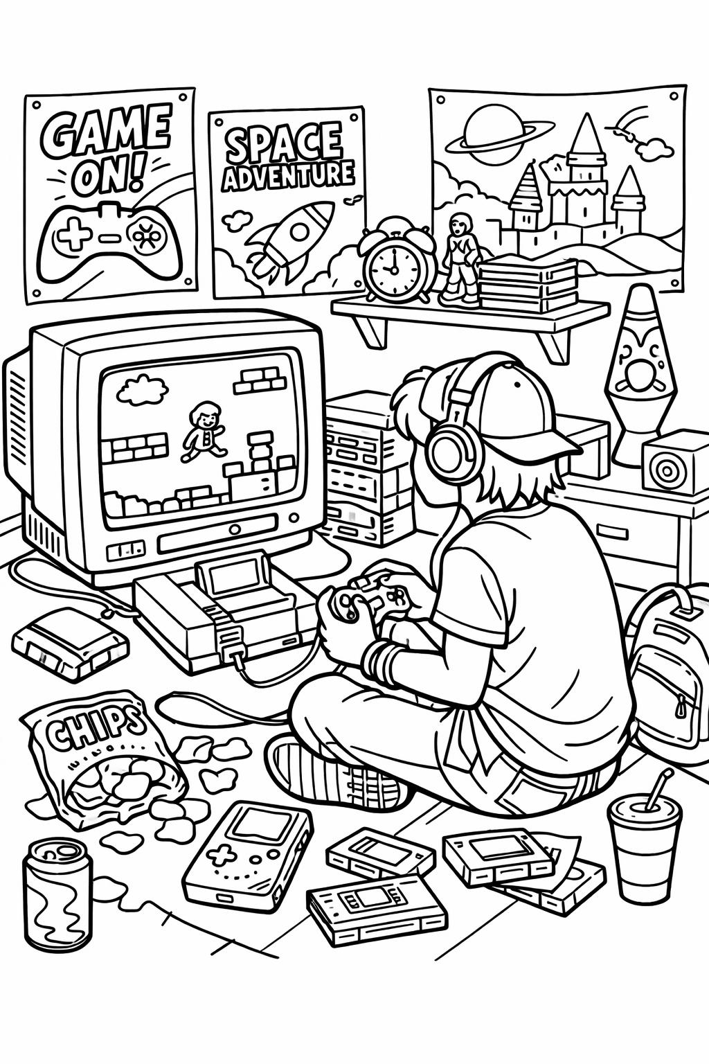 animal coloring page for teens | detailed wildlife design | creative coloring sheet