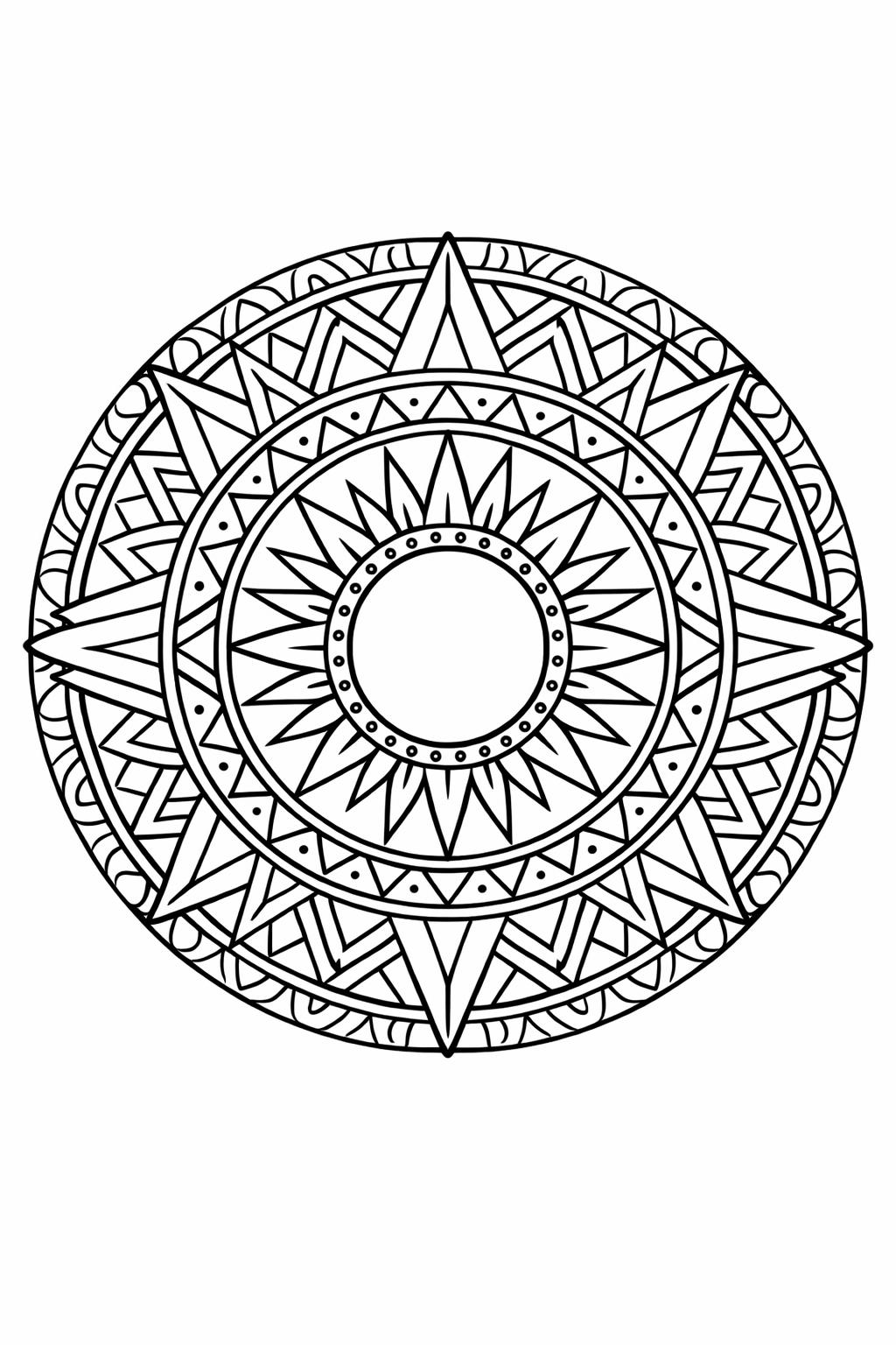 Sunny day coloring page with park and trees | Nature coloring sheet for kids | Printable sunny scene page