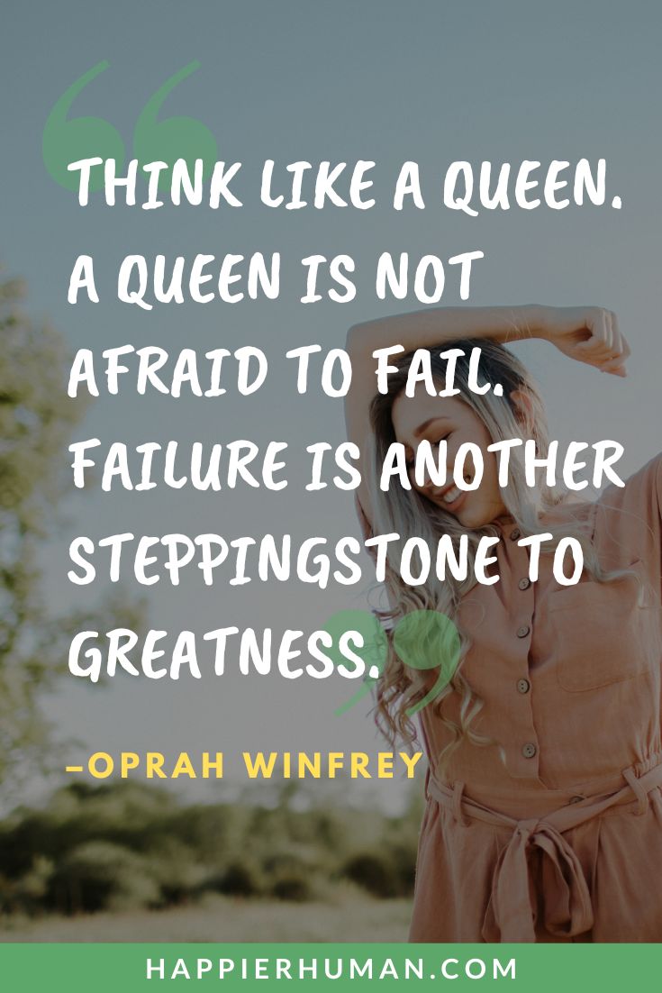 Good Vibes Quotes - “Think like a queen. A queen is not afraid to fail. Failure is another steppingstone to greatness.” - Oprah Winfrey | good vibes quotes for friends | funny good vibes quotes | good food good vibes quotes #quotes #quote #dailyquotes