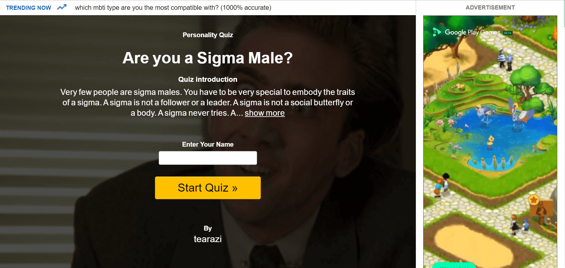 6 мужских типов личности |Sigma male buzzfeed test |Sigma Male Test Idrlabs