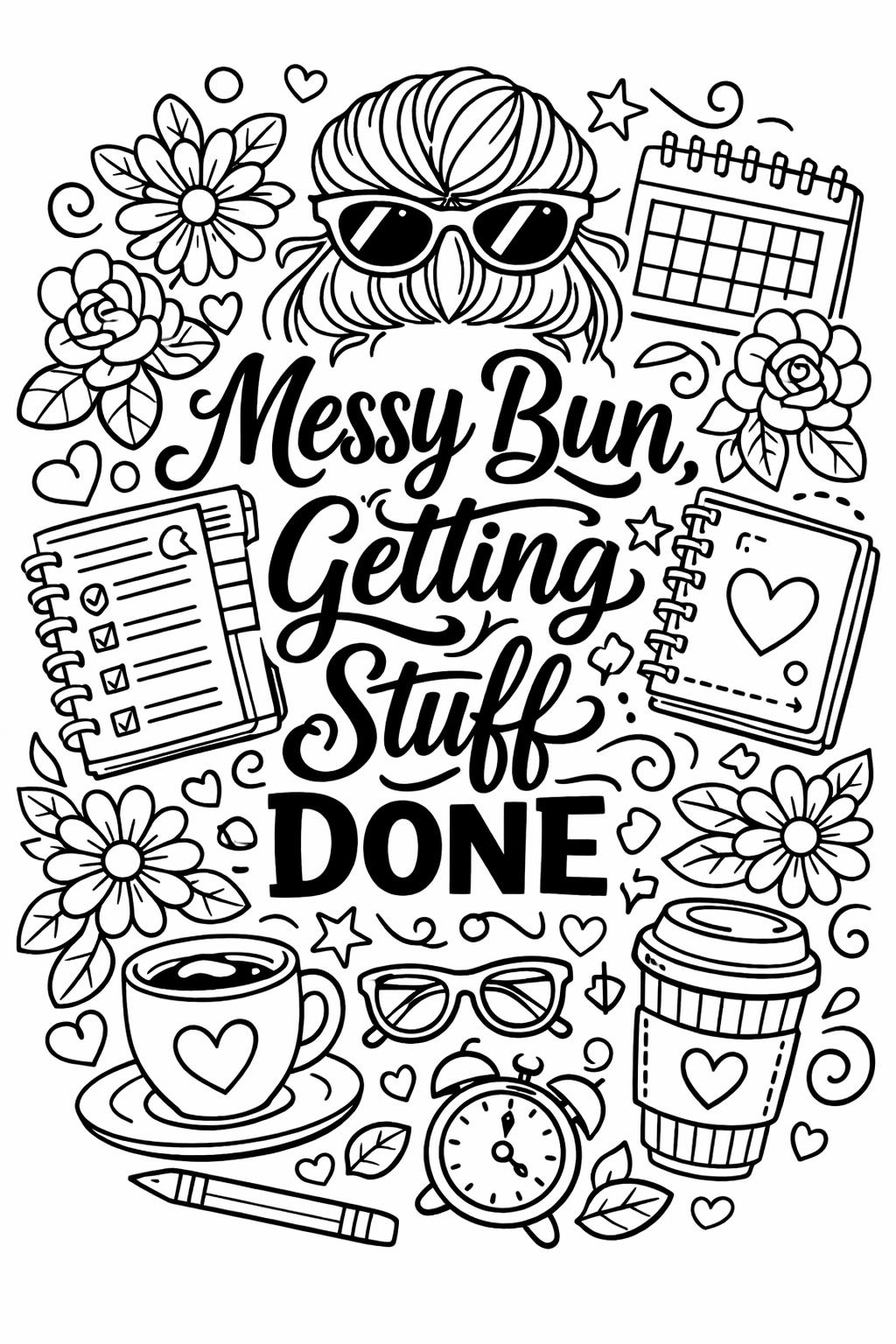 faith quote coloring page | spiritual inspirational message | calming creative sheet
