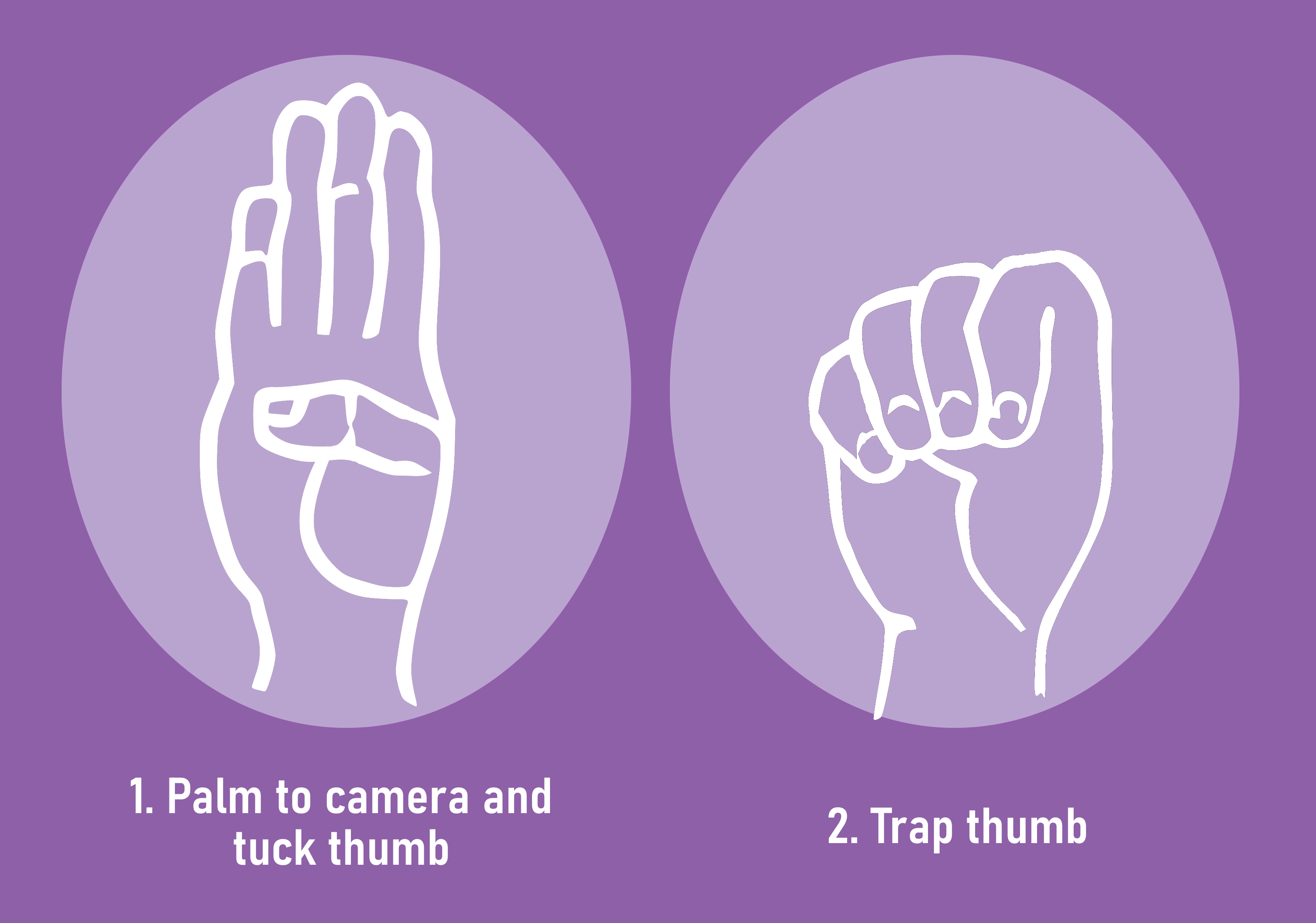 signal for help hand gesture