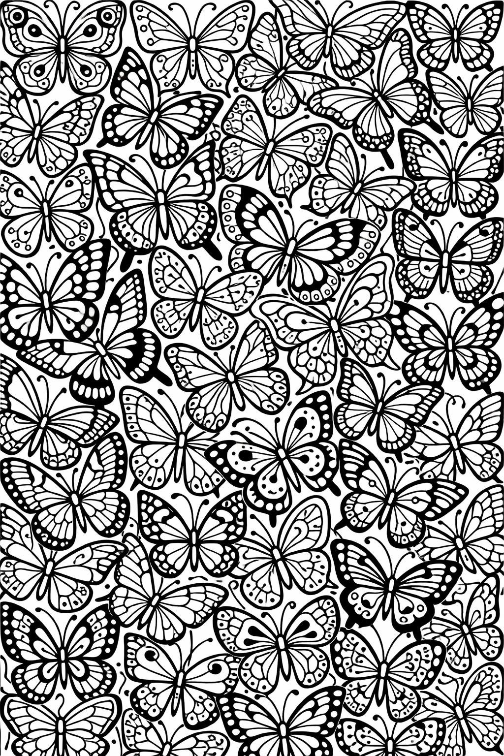 fantasy butterfly coloring page | magical butterfly illustration | dreamy wing design