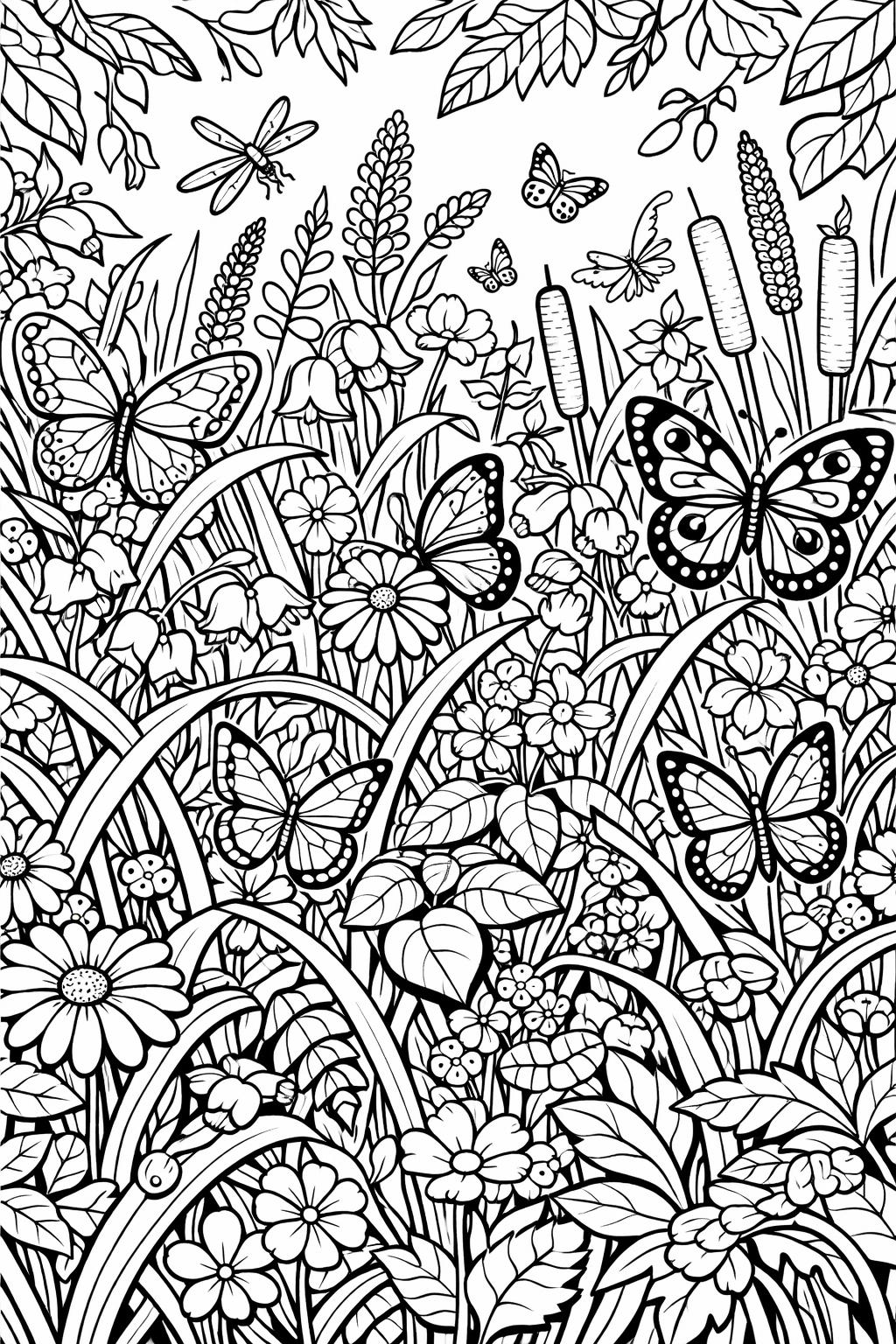realistic butterfly coloring page | detailed insect illustration | nature inspired design
