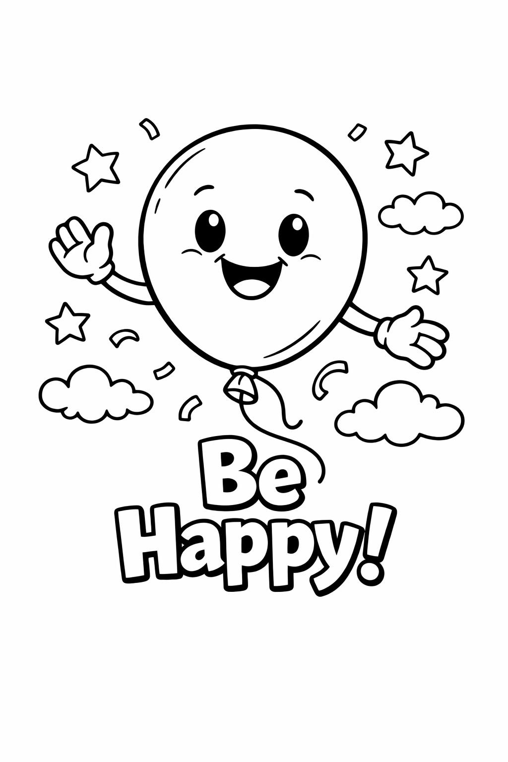 Be Creative coloring page | Inspirational kids sheet | Positive kids printable
