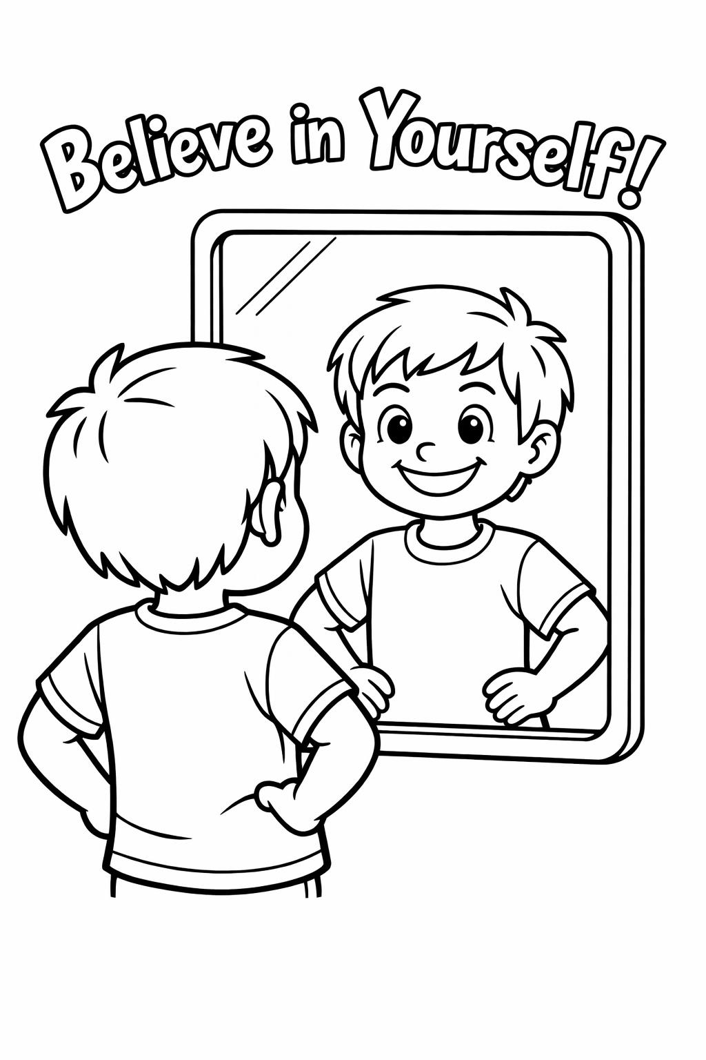 Stay Brave coloring page | Encouraging kids sheet | Inspirational coloring page