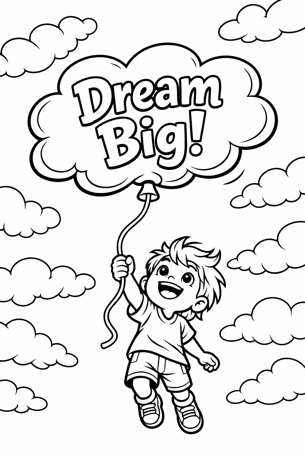Positive affirmation coloring page | Kids inspirational coloring page | Fun motivational coloring sheet