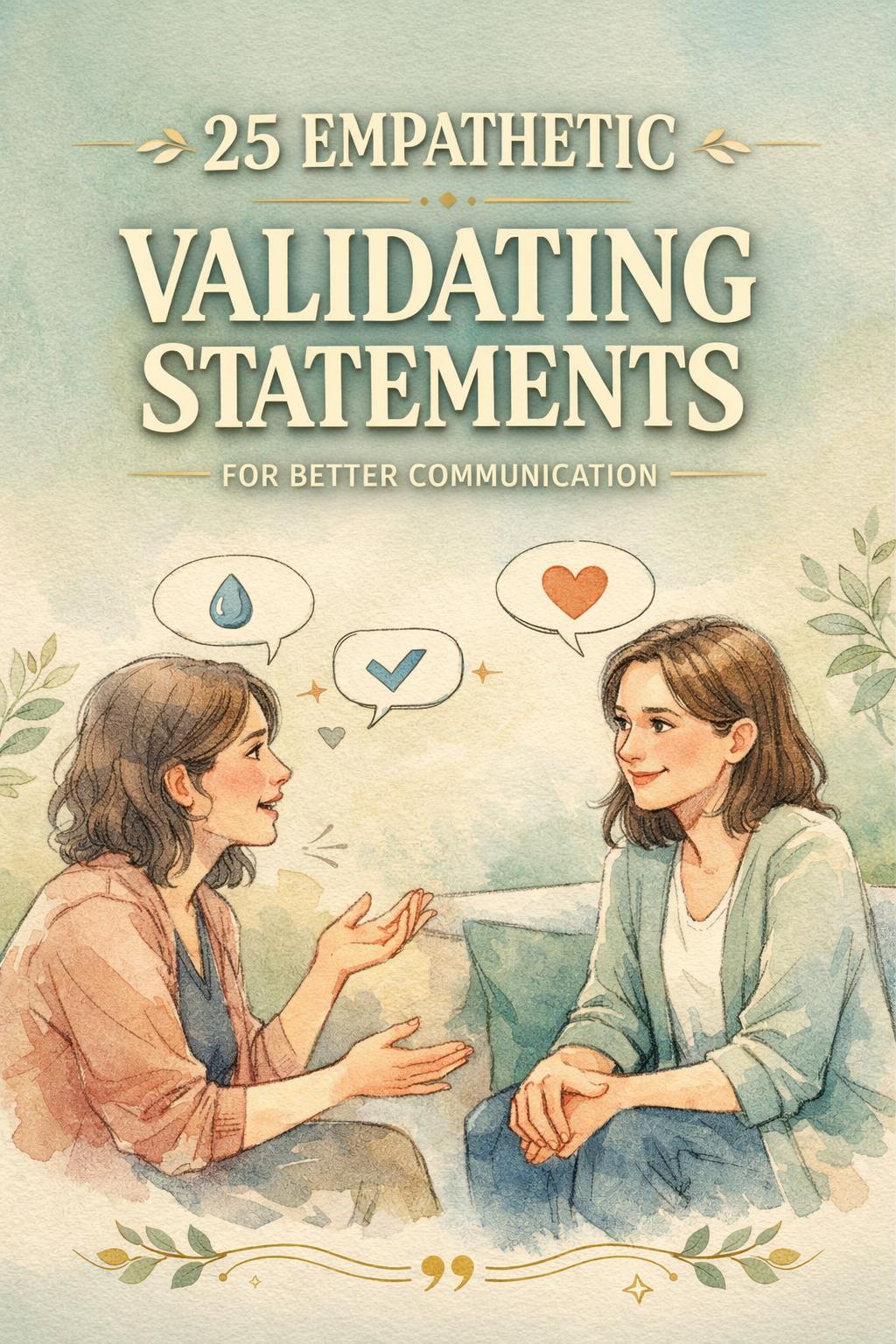 validating statements | validating statements psychology | validating statements for anxiety