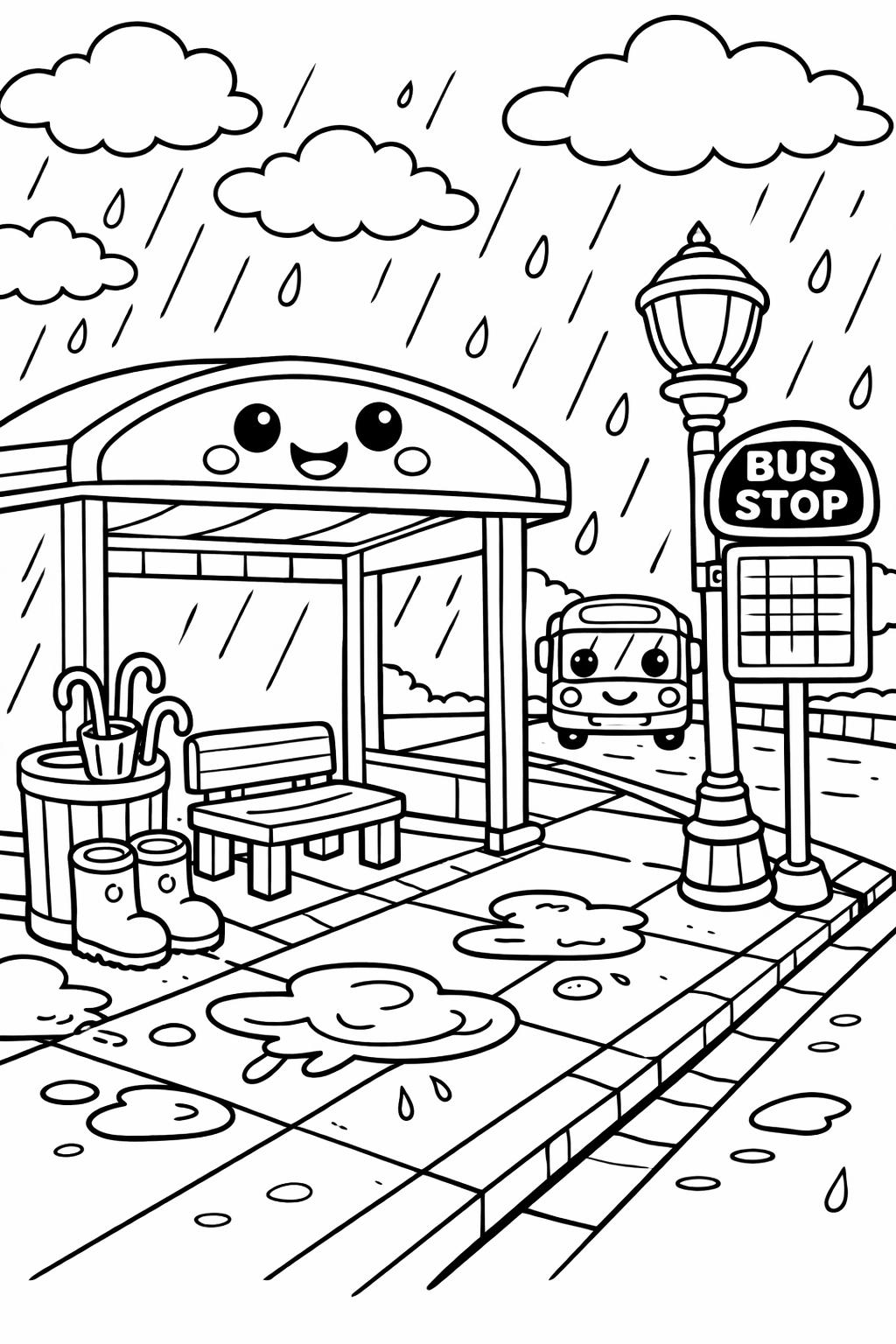 kawaii coloring pages | cute printable coloring sheets | fun activity for kids and adults