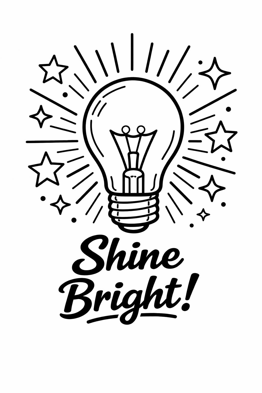 Be Yourself coloring page | Kids positive coloring page | Motivational printable sheet