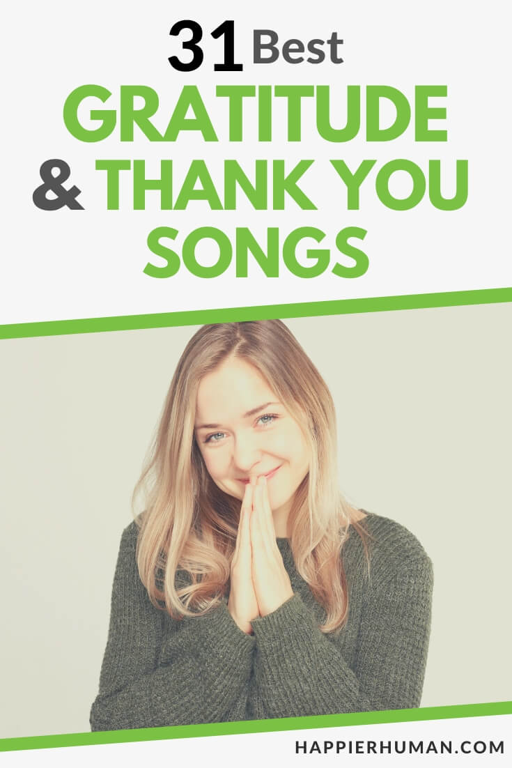 gratitude songs | thank you songs | songs of hope and appreciation