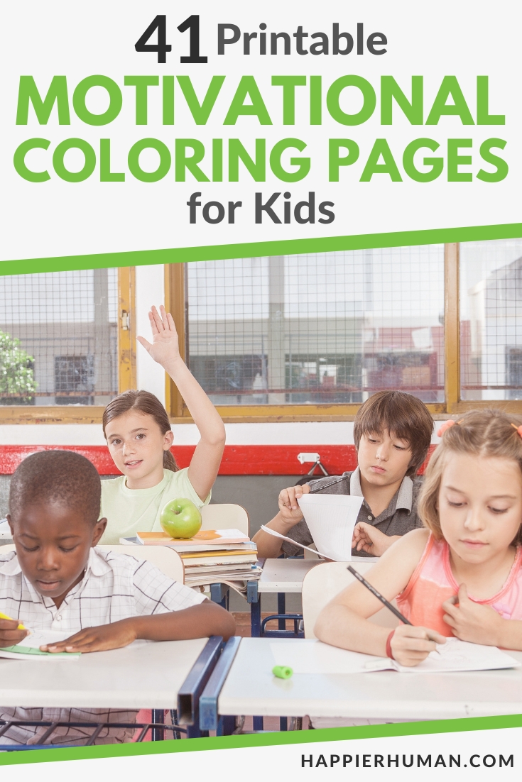 motivational coloring pages for kids | printable motivational coloring pages | positive attitude coloring pages
