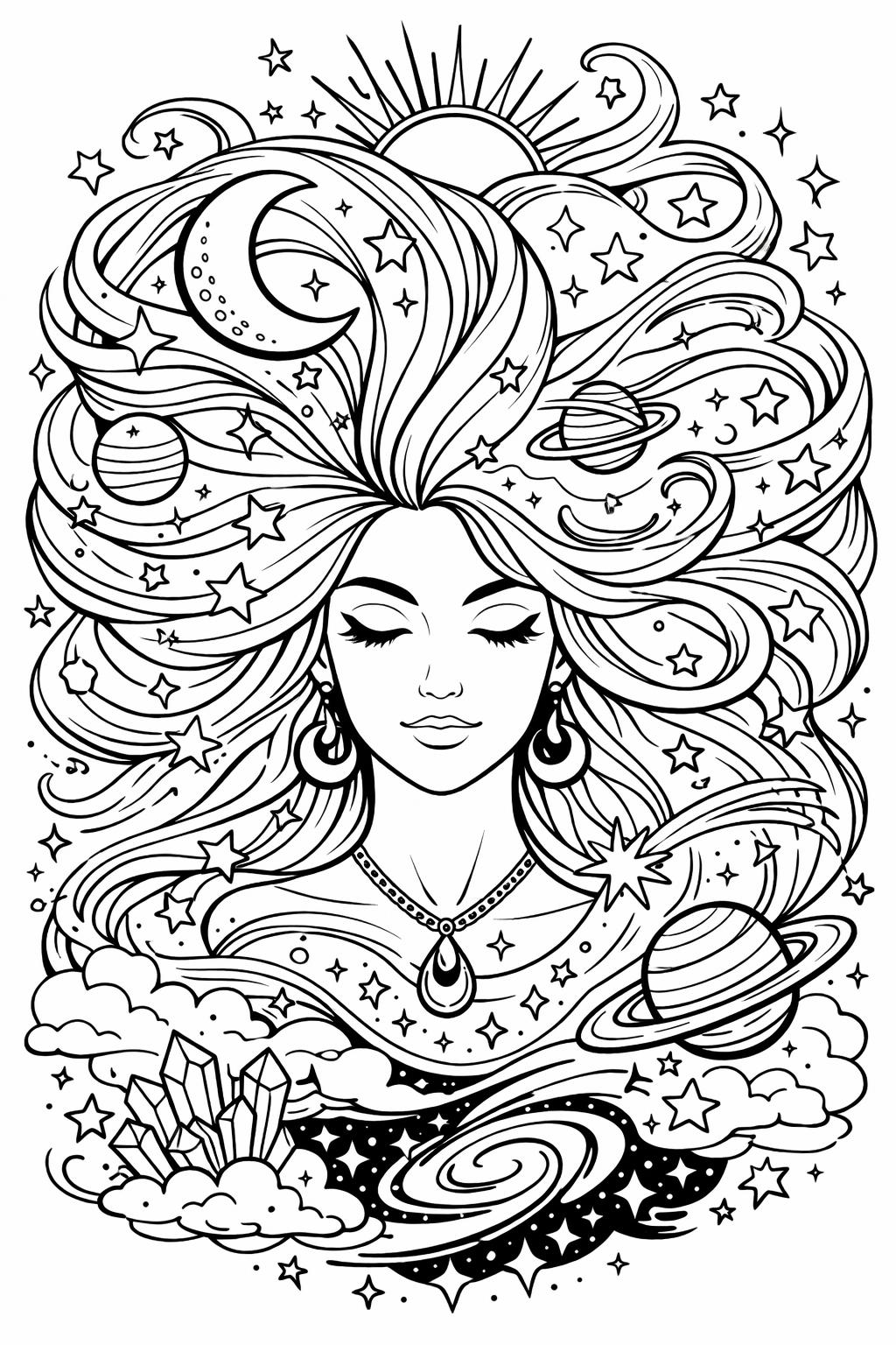 garden scene coloring page | detailed plants and flowers | outdoor nature coloring