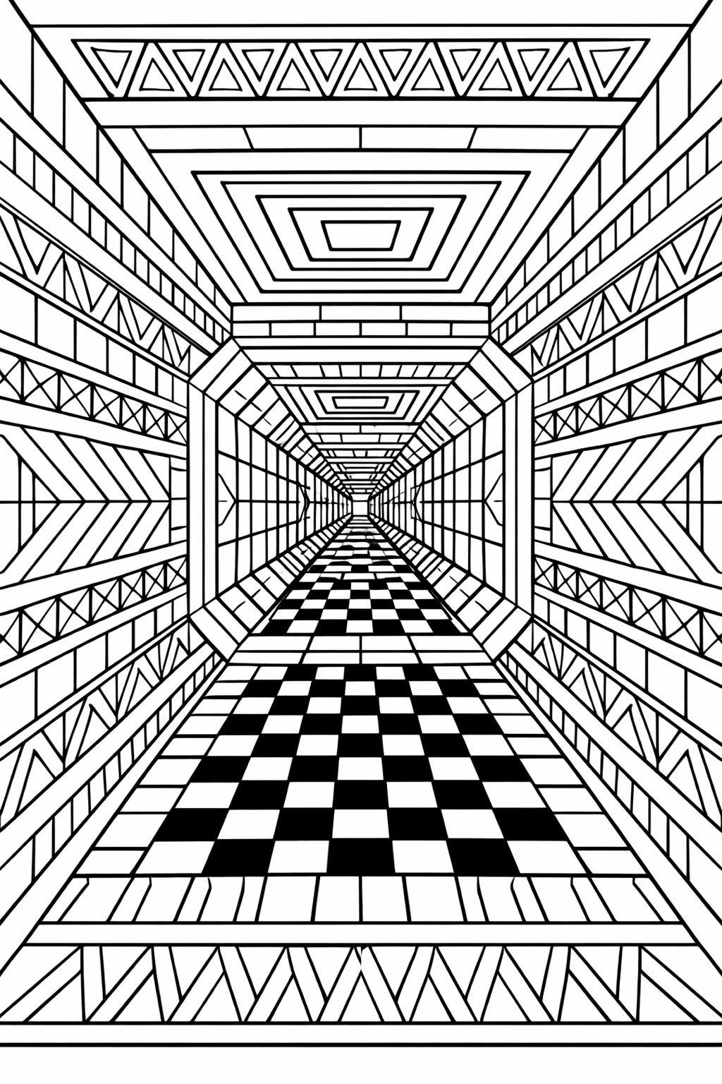 cityscape adult coloring | detailed buildings line art | urban scene coloring page