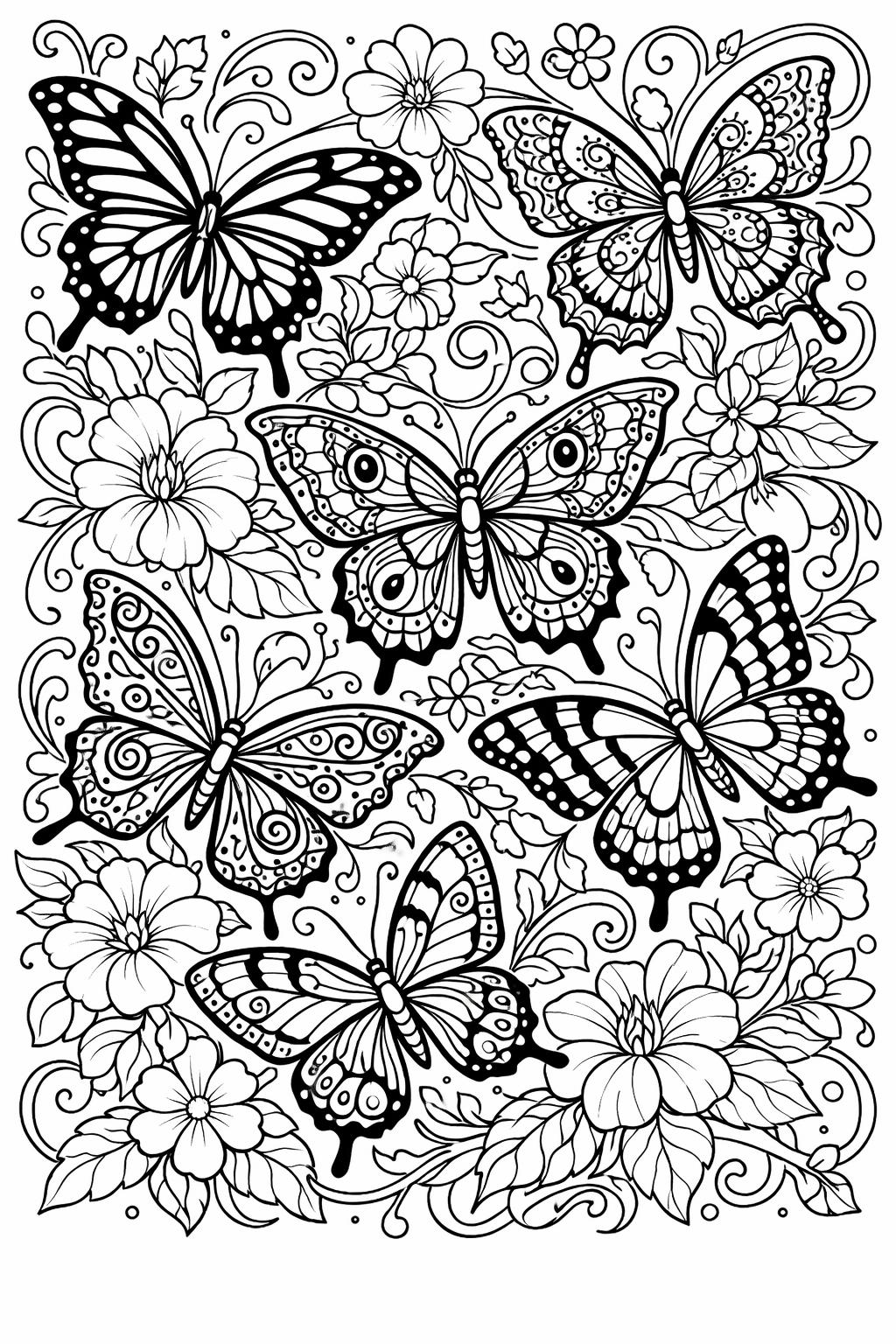 ocean theme coloring page | sea life detailed coloring | underwater pattern art