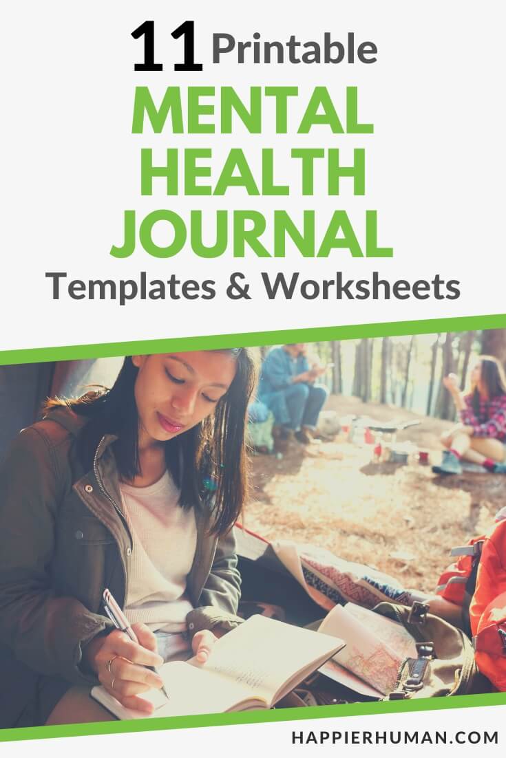 11 Printable Mental Health Journal Templates & Worksheets Happier Human
