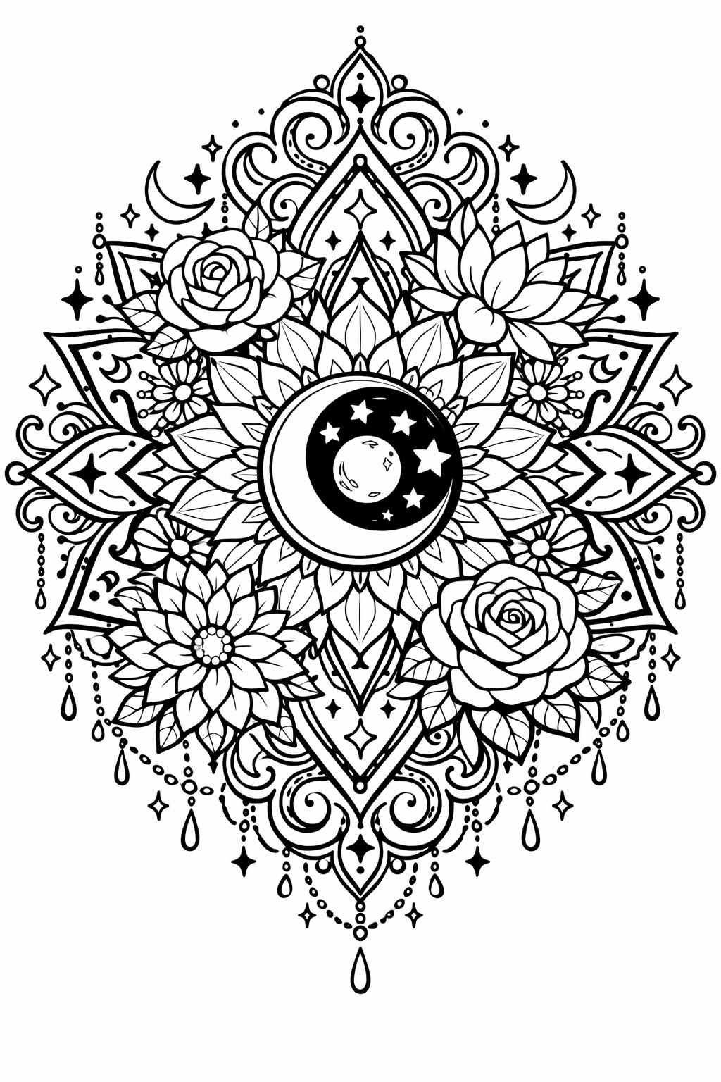 minimalist coloring page aesthetic | clean simple line art | modern relaxing design