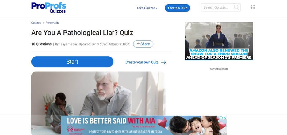 test to see if your a pathological liar | pathological liar personality test | am i pathological liar test