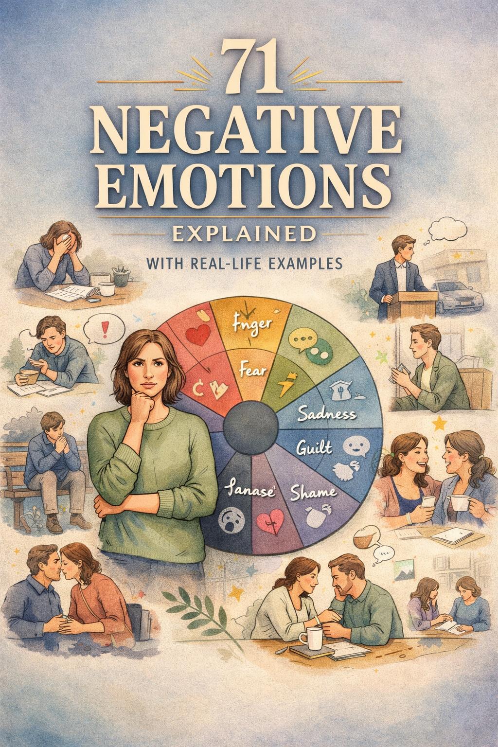list of negative emotions | 10 negative emotions | negative emotions list pdf