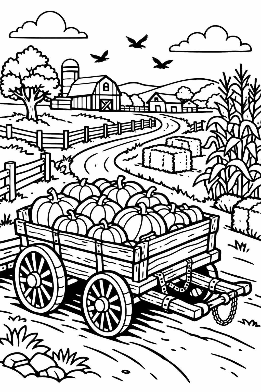 pumpkin mandala coloring page | intricate fall pattern | relaxing coloring page