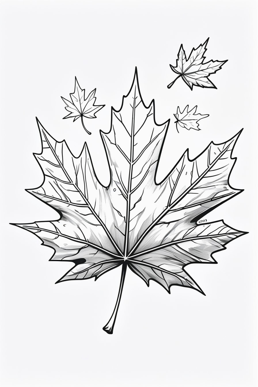 Explore stunning maple leaf coloring pages perfect for fall! Enjoy intricate and simple designs for kids and adults, capturing nature's beauty in black and white. maple leaf coloring | fall coloring pages | nature coloring | leaf art designs | kids coloring | adult coloring | autumn leaves | coloring book ideas | simple leaf art | seasonal designs